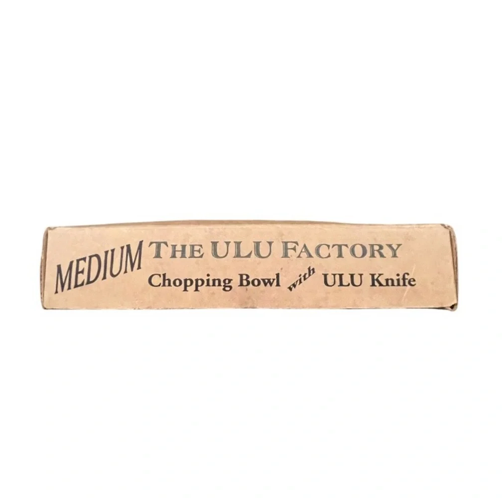 New The Ulu Factory Chopping Bowl & Ulu Knife